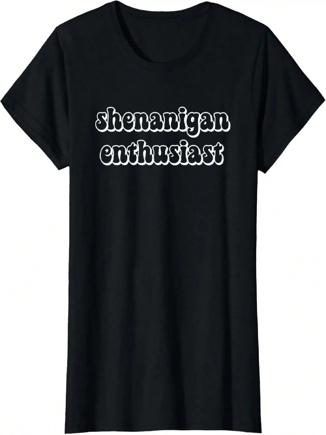 Shenanigan Enthusiast Retro Text Letter T-Shirt S разноцветный