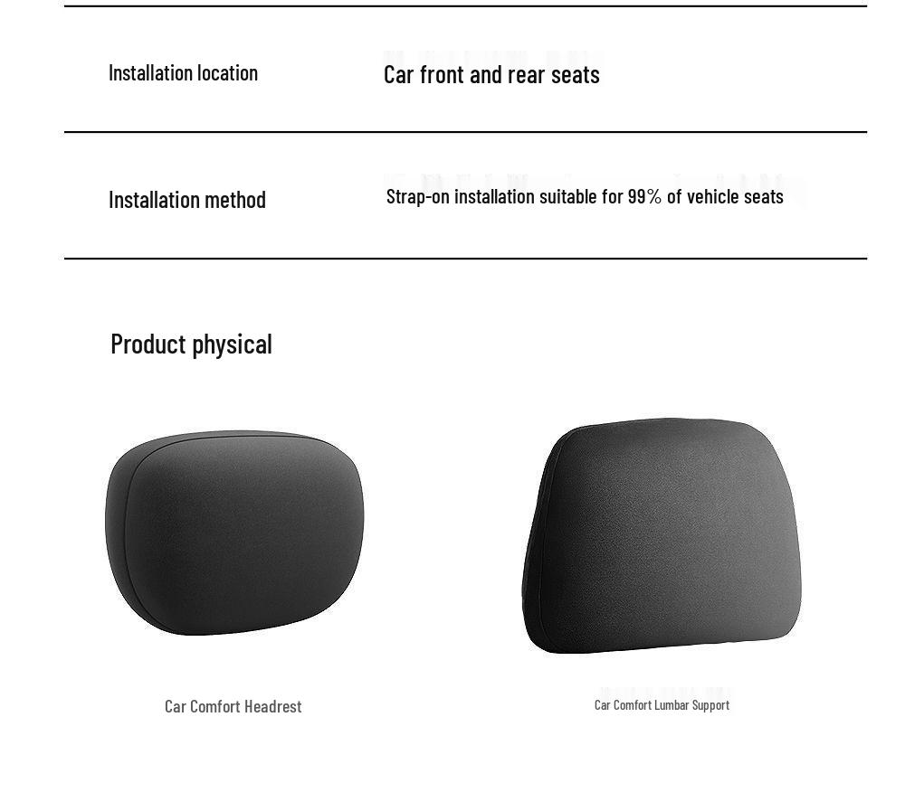 Xiaomi YU7 Auto Nacken- und Lendenwirbelstütze Lederkissen