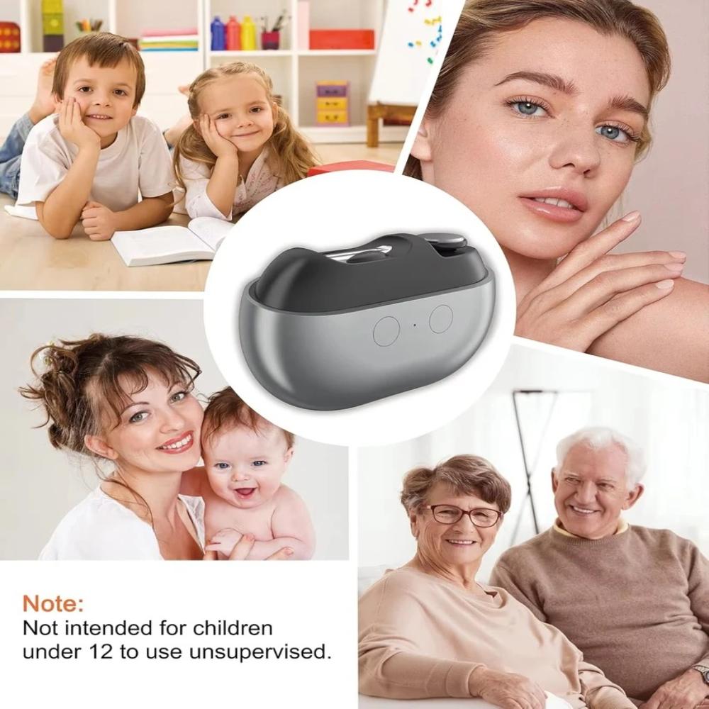 USB Rechargeable 2-Speed Electric Nail Clipper Trimmer & Polisher with LED Light & Clip Storage for Kids Seniors Adults