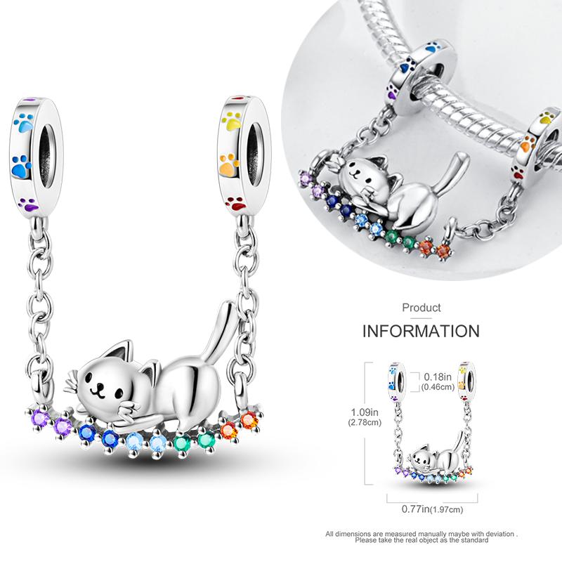 Neueste Kupfer Atemberaubende Charms Perlen Niedliche Haustiere Dangle Leuchtender Hundeanhänger Passend für Original Armband DIY Schmuck