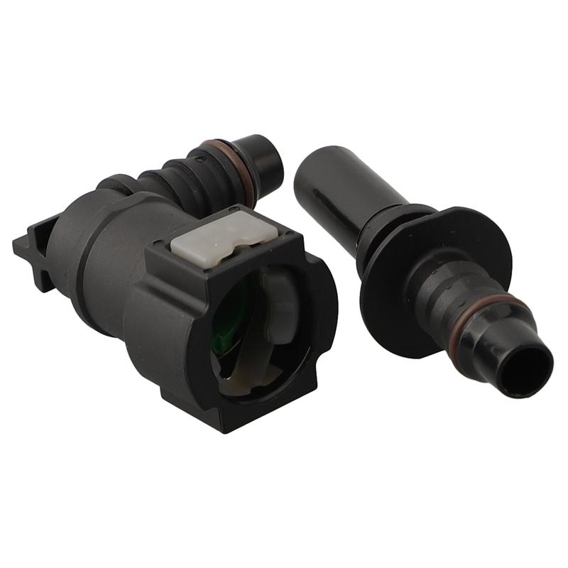 Fuel Line Quick Release Connector 90 Degree Elbow SAE 9 89 Nylon Hose with 8mm (516 ) Inner Diameter Fast and Tool Free Assembly