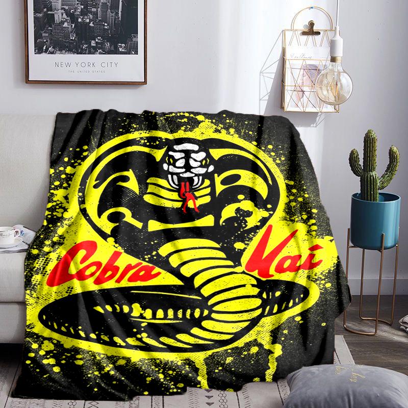 Cobra Movies Of The Fighters Blanket Flannel Throw for Sofa, Indoor, Camping, Living Room, Office, Chair, And Bed Soft Birthday Gift