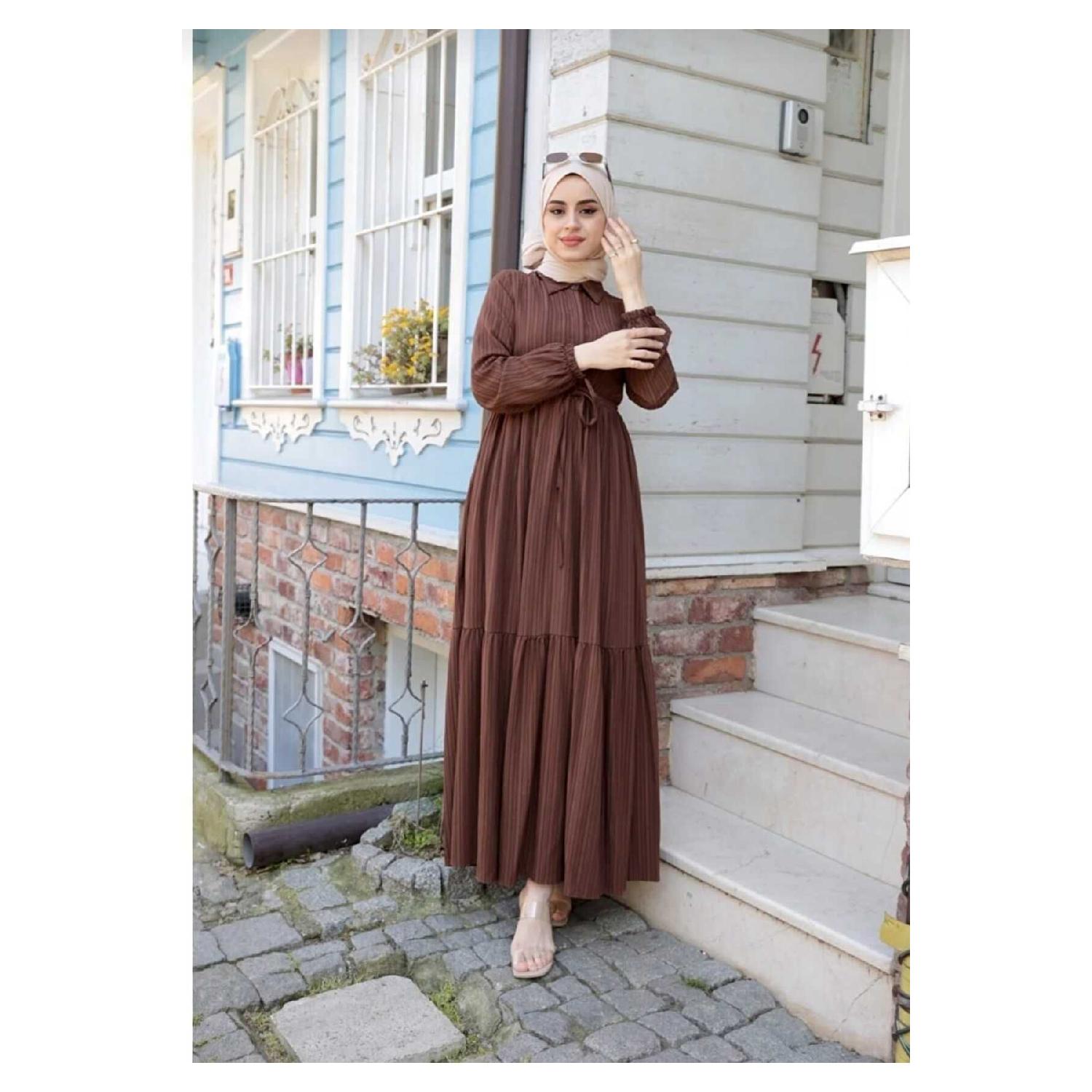 

Платье с рубашечным воротником 38 зелёный