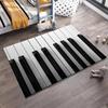 Klaviertastatur Design Teppich für Wohnzimmer oder Musikstudio Dekor Geeignet für den Einsatz als Anti-Rutsch-Matte für Wohnzimmer Schlafzimmer Sofas