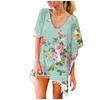 Women's Trim Kaftan Chiffon Tassels Swimwear Beach Loose Bikini Cover Up Tops