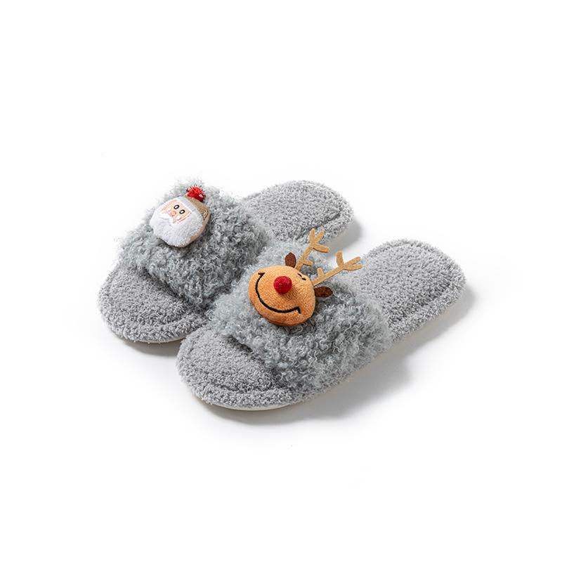 Fashion Women's Cotton Slippers 2025 Autumn Winter New Indoor Cute Non Slip Home Shoes Lightweight Comfortable Soft Sole Plush Slippers
