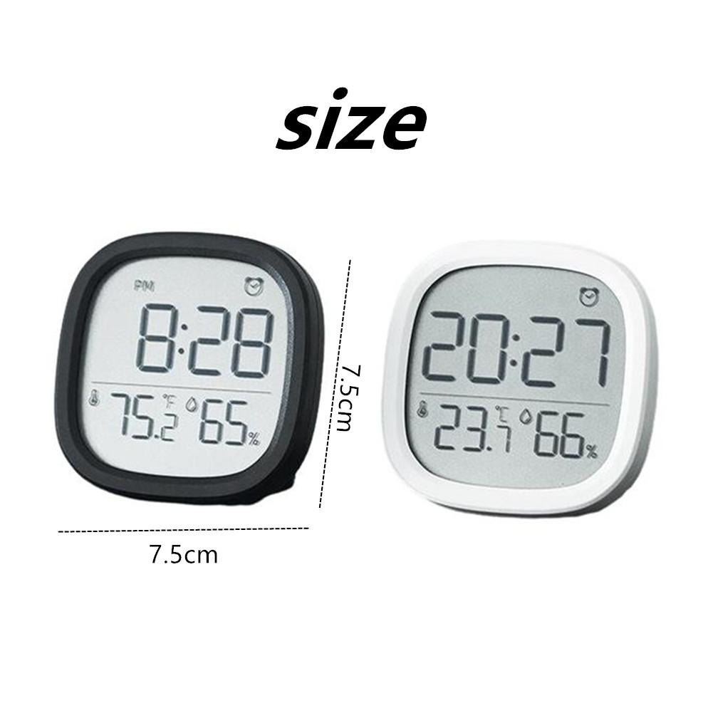 Digital Alarm Clock, Temperature Humidity Monitor Alarm Clock With LCD Display Screen, Magnetic Suction Alarm Clocks For Bedroom