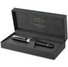 Parker Duofold Classic Black CT Fountain Medium 18K Gold Gift Officially Product Number 1931366 Pen, Nib, Nib, Boxed, Imported,