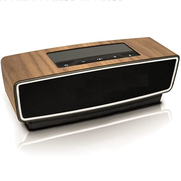 Balolo SoundLink Mini I & II Speaker Cover, Walnut Wood, Stylish Natural Wood Case, Authentic German Product