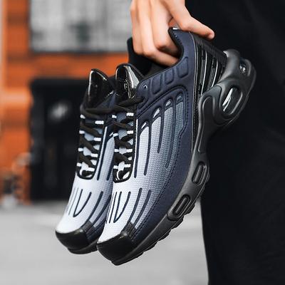 Primavera novos tênis de casal tamanho grande com almofada de ar, versátil, confortável, sapatos de corrida, tênis casuais da moda masculina