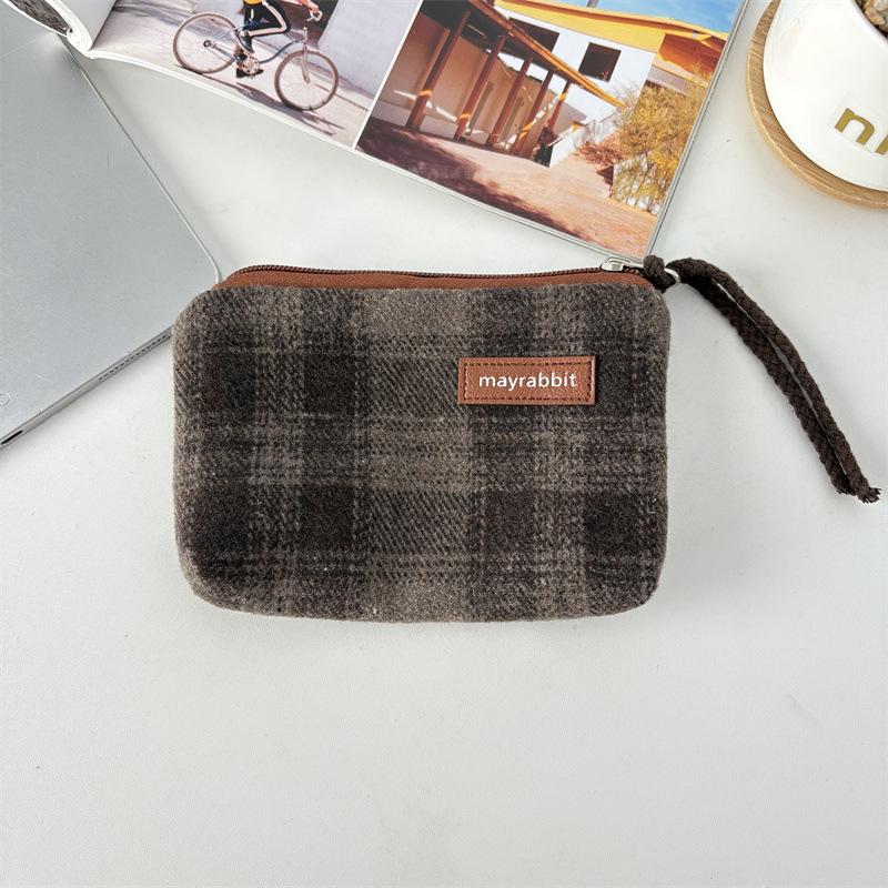 Artistic Retro Patterned Zero Wallet for Carrying Small Items  Mini Lipstick Storage Bag  Multi-functional Large-capacity Canvas Small Bag