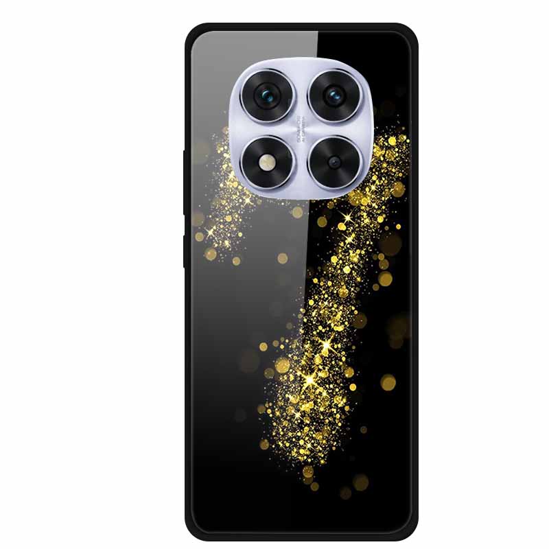 Tempered Glass Case For Redmi Note 14 Pro Coque 14Pro Flowers Phone Cases For Xiaomi Redmi Note14 Pro Hard Back Cover Case Funda