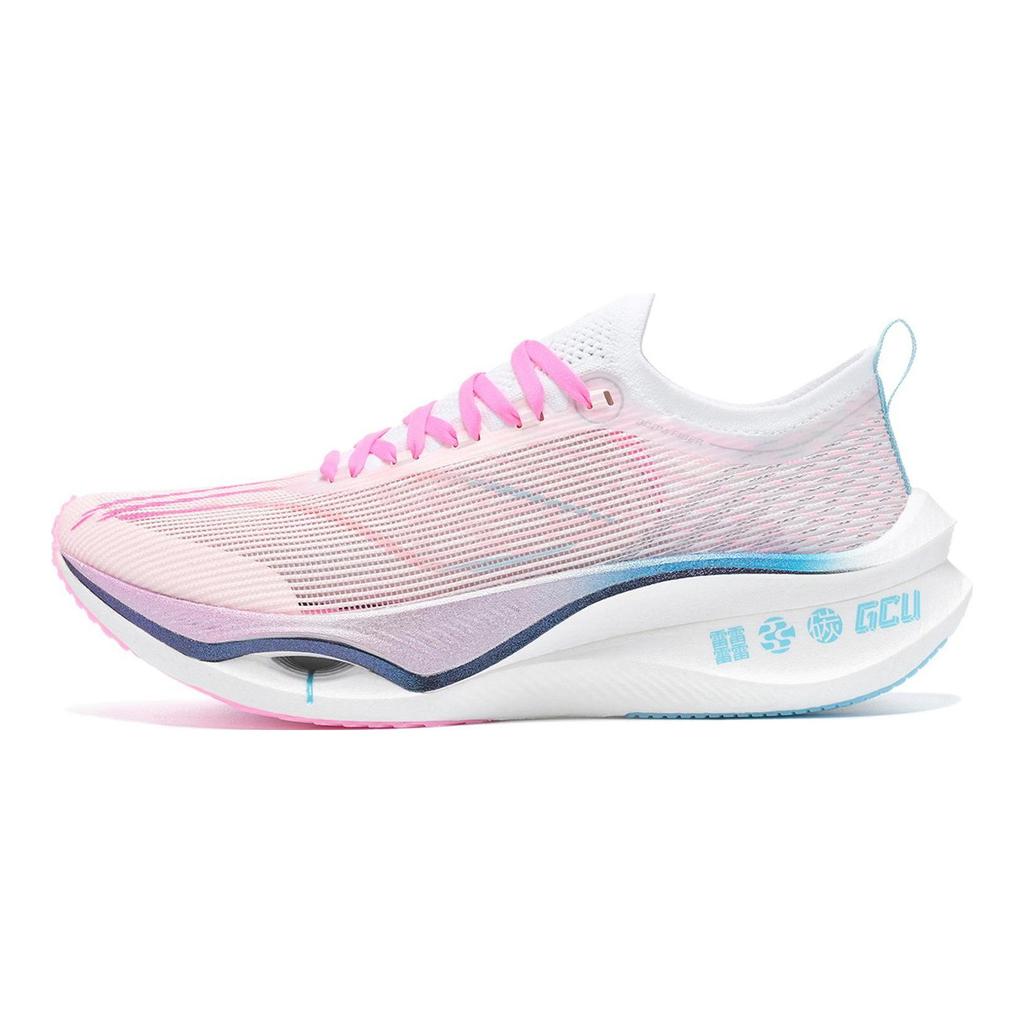 Li Ning Feidian 3 Ultra Tin Horse Cushioning Slip Resistant Abrasion Resistant Low top Running Shoes Unisex Pink Blue ARMT033-3