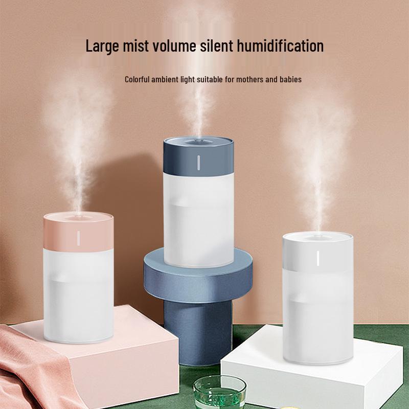 Portable USB Silent Air Humidifier with Large Spray - Ideal for Home, Car, and Logo Gifts