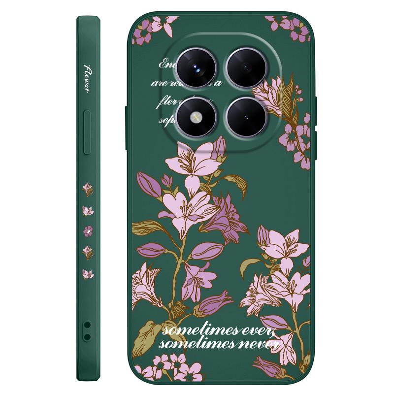 Flower Branch Phone Case For Xiaomi Poco F7 X7 X6 F6 M6 M5 M5S F5 X5 F4 X4 M4 F3 M3 X3 Pro 4G 5G GT Silicone Cover