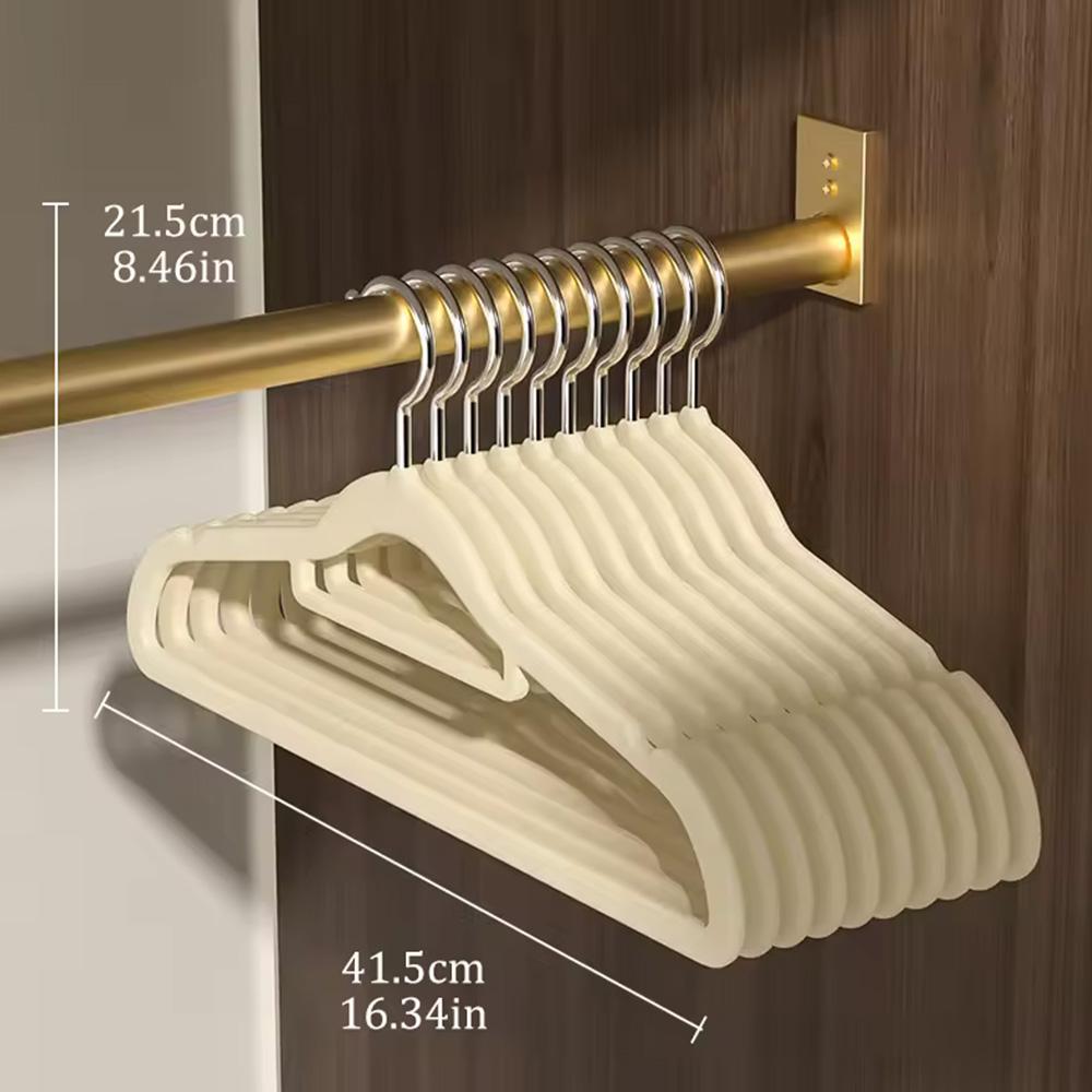 10/20Pcs Velvet Hangers Non-Slip Dressing Storage Suit Shirt Camisole Closet Organizer Save Space Prevents Shoulder Bulging New