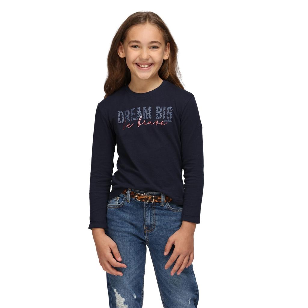 Regatta Childrens/Kids Wenbie III Slogan Long-Sleeved T-Shirt