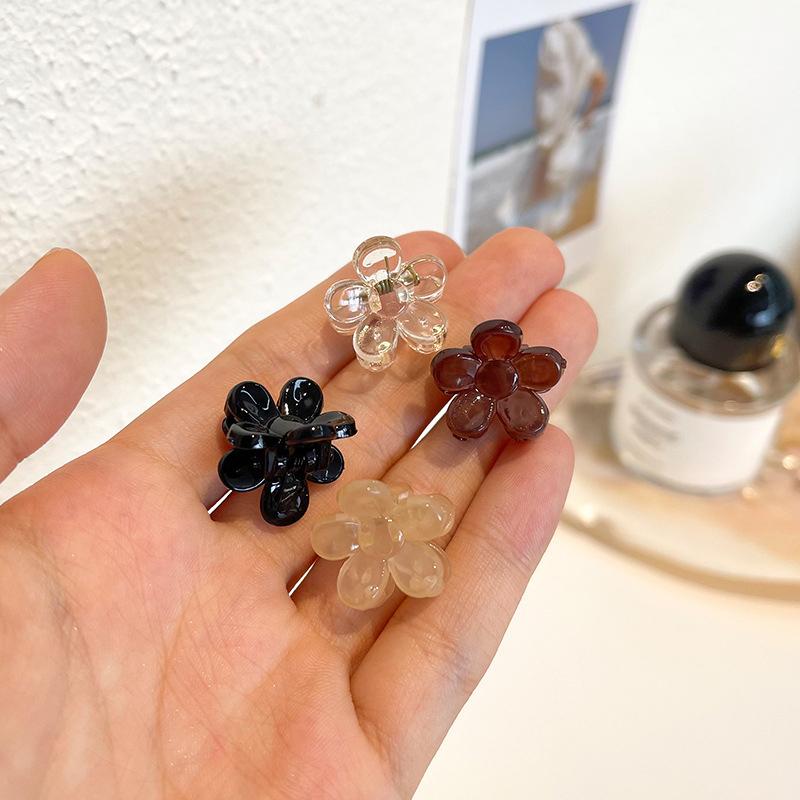 Mini Klipsy do Włosów w Kwiaty Zestaw Dla Kobiet - Bezśladowe Klipsy Szczękowe do Stylizacji do Grzywki i Stylizacji Cienkich Włosów