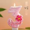 DIY Creative Number 0-9 Birthday Cake Candles with Sticky Powder - Party Decoration