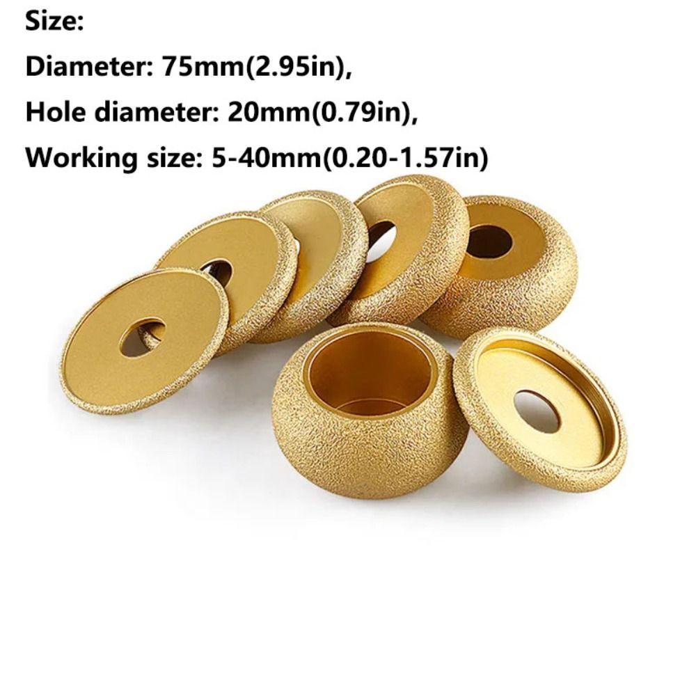 75mm Stone Edging Wheel Chamfering Tool Angle Grinder Grinding Head High Quality Grinding Wheel