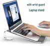 Portable Folding Laptop Stand with Adjustable Height and Cooling Feature for Desktops and Painting