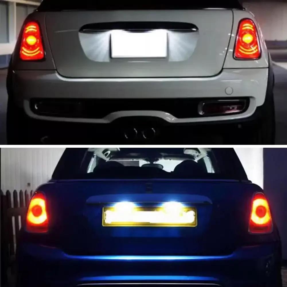 For Mini Cooper R56 R57 R58 R59 R50 R52 R53 2007-2015 LED License Plate Light White Car Number Lamp Error Free Canbus
