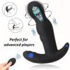360° masážní přístroj na prostatu Rotující anální vibrátor Silikonový mužský anální kolík Vibrační sexuální hračka pro muže Stimulace G-bodu