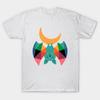 Camiseta feminina lua criança harajuku estampa kawaii camiseta verão manga curta camiseta feminina top camiseta