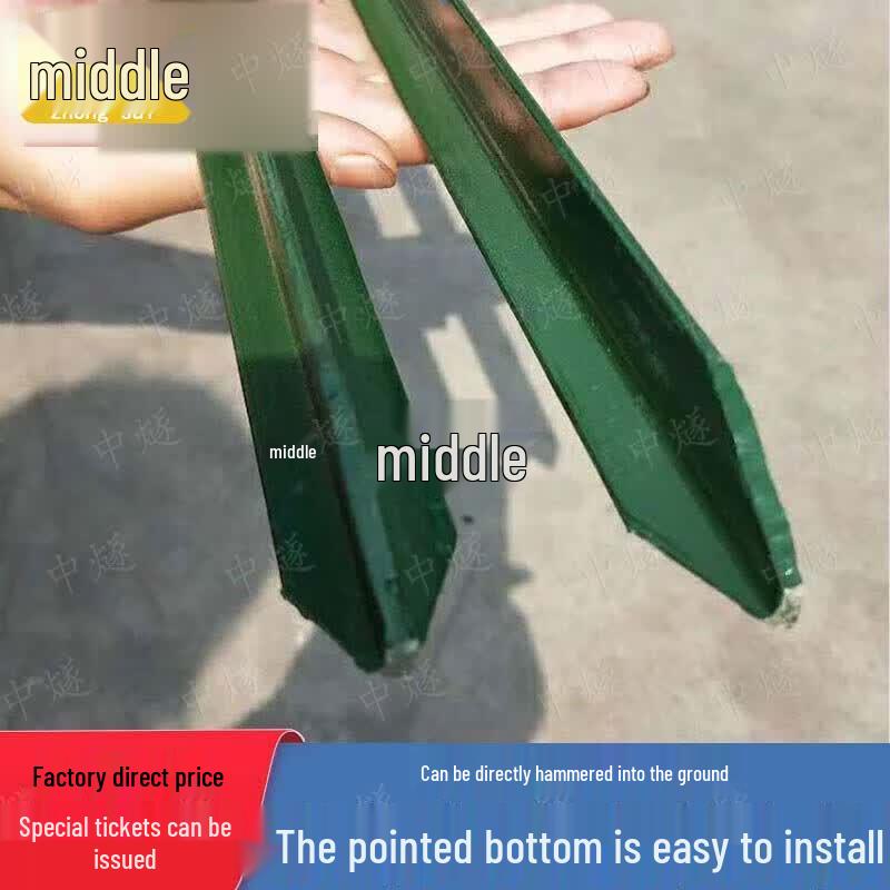 Thickened Cast Iron Triangle-Pointed Mesh Fence Post