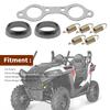 Exhaust Pipe Donut Gasket Replacement For Polaris Ranger XP 800 4X4 EFI 2010-2012G, Manifold Gasket + Seal + Spring