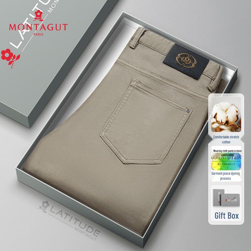 MONTAGUT Men s Elastic Cotton Casual Pants 5XL