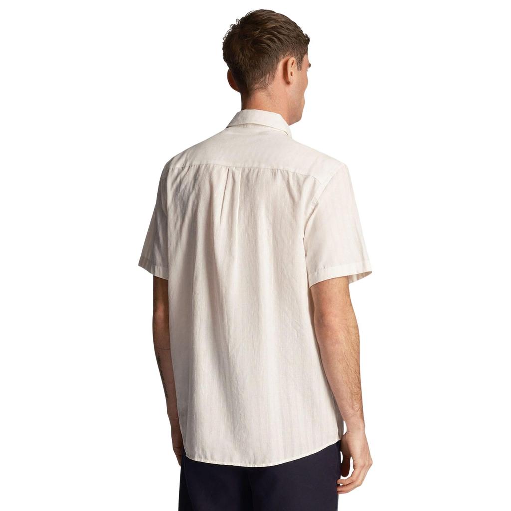 Lyle & Scott Mens Textured Short-Sleeved Shirt