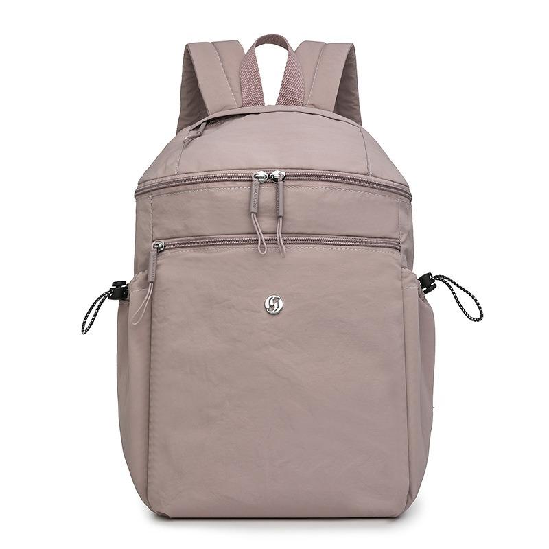 Fashion Women's Bag Summer New Solid Color Backpack Casual Nylon Bag Large Capacity Travel Backpack
