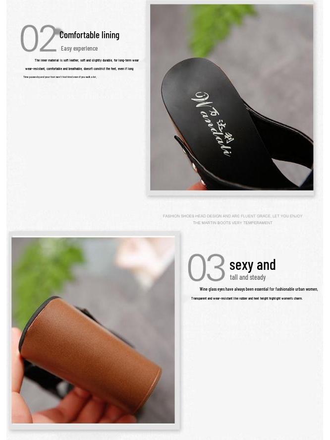 Women's Summer Waterproof Chunky Heel Platform Slippers with One-Strap and Thick Sole