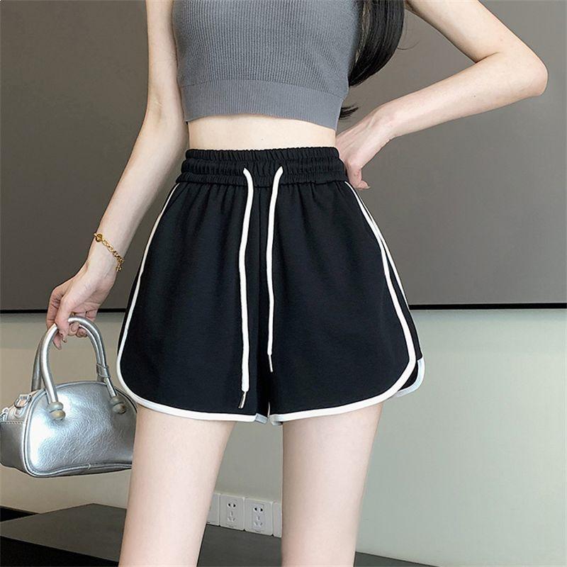 Women's Stylish Summer Loose Fit Sports Shorts with Drawstring