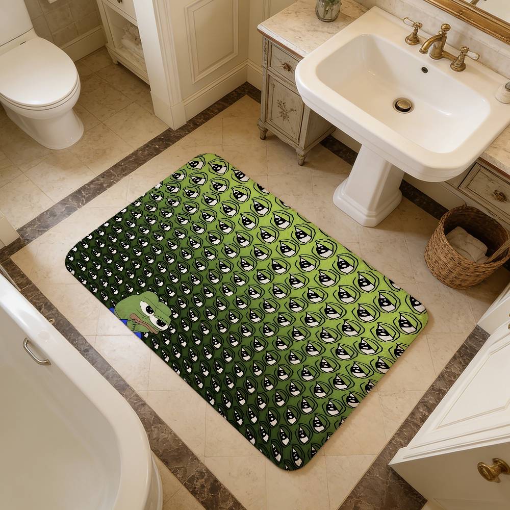 Popular Internet Meme Sad Frog Game Kitchen Mat Nordic Style Bedroom Living Room Doormat Home Balcony Anti-Slip Welcome Rug