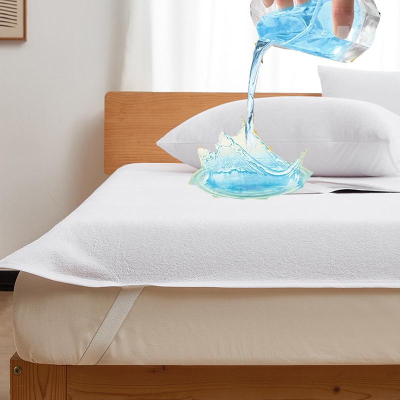 Vodotěsný pletený froté potah na matraci prostěradlo chránič matrace(Žádný povlak na polštář)-K pokožce šetrný, měkký a prodyšný chránič matrace