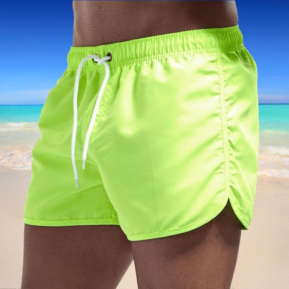 Summer Men's Beach Shorts, Men's Large Size Three-quarter Length Shorts, Sports Quick-dry Shorts, Casual Shorts Without Metal Buckles.
