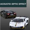 1:32 Lambor Aventador SVJ LP780-4 Sports Car Model Toy Diecast Metal Scissor Doors Opened Simulation Sound Light Hobby Gifts