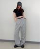 FDR Slant Pleats Multi Cargo Sweat Pants M.Gray