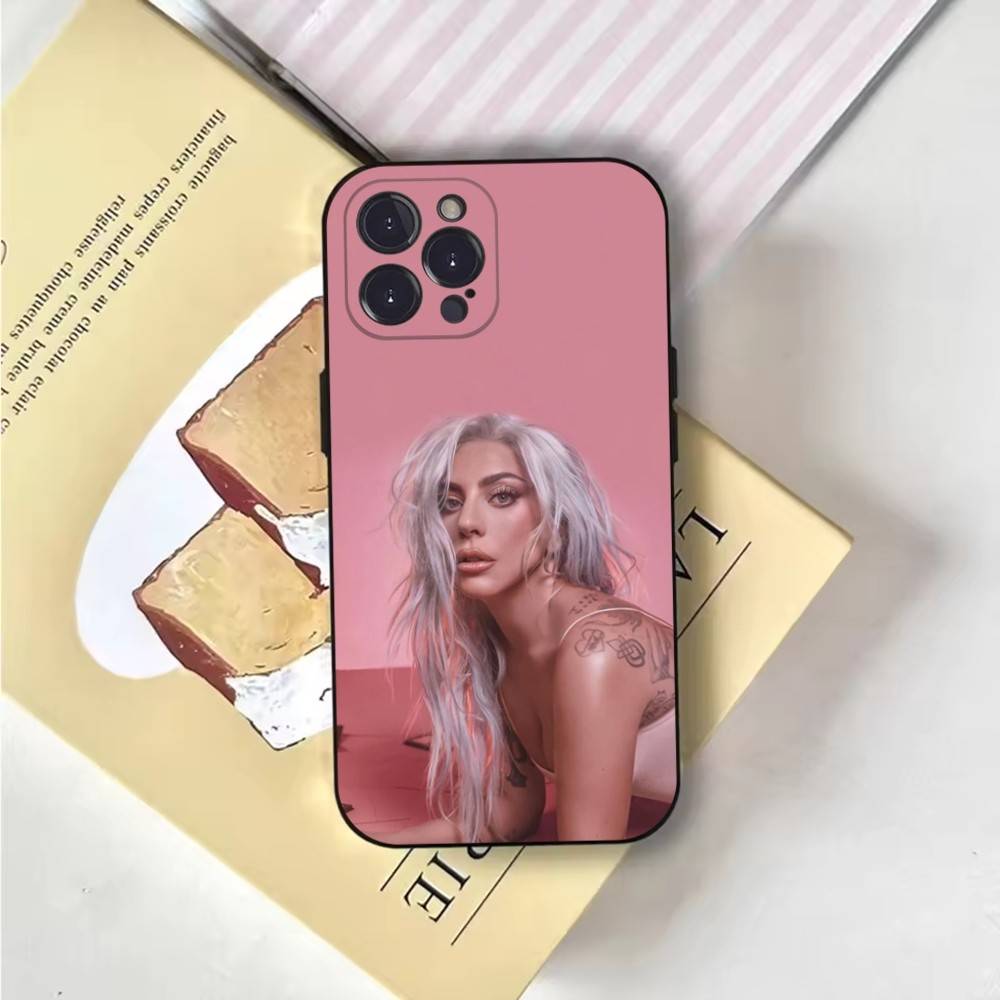 

Чехол для телефона Singer L-Lady Gaga для iPhone 6,17,16,15,14,13,12,11 Plus,Pro Max,XS,X,XR,SE,Mini,8,7, Мягкий силиконовый черный чехол iPhoneXSMAX