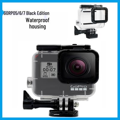 Boîtier de protection étanche pour GoPro Hero7/5 - Boîtier transparent pour caméra de sport de plongée