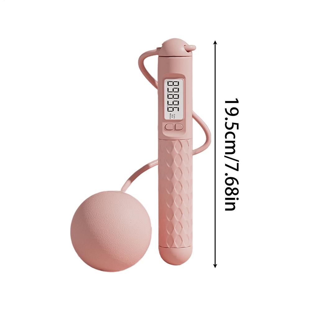 Cordless Jump Rope With Counter Home Workout Equipment Skipping Rope With Heavy Balls Sports Fitness Training Exercise Workouts