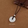 High-Grade Woven Necklace Rope for Men and Women - Versatile Style Ring and Jade Pendant Accessory