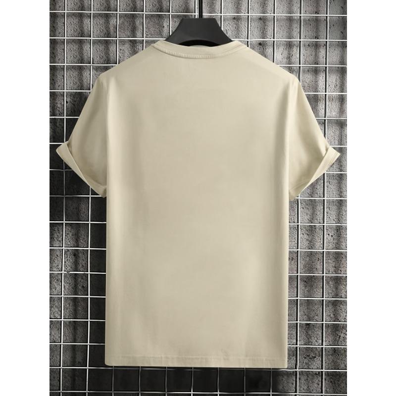 Portrait Printed Men's Casual Trendy Fashion Crew Neck T-shirt