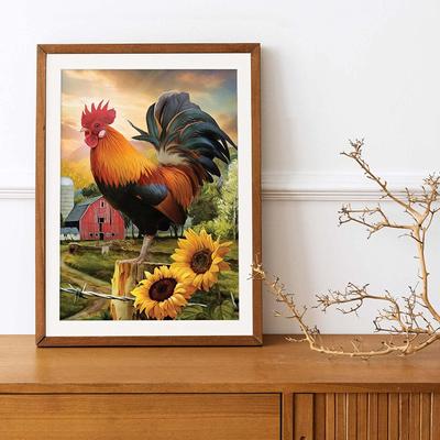 Pintura diamante faça você mesmo 5D O poderoso galo Conjunto de ponto cruz Bordado diamante completo Mosaico Arte Imagem de strass Decoração Presente