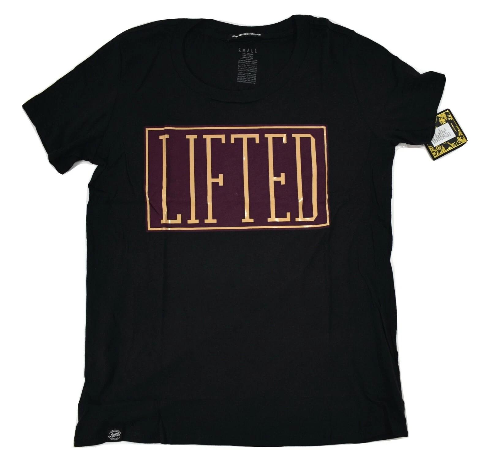 LRG Lifted Research Group Womens Original Lifted Box Logo Shirt New S M