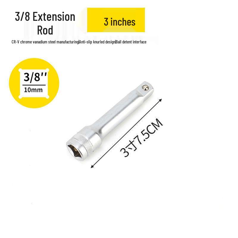 Extended Sleeve L-Shaped Socket Extension Bar with Universal Joint Wrench
