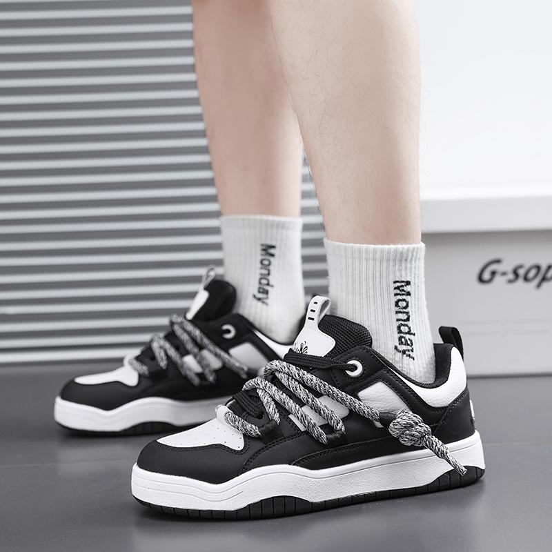 2024 New Couple Versatile Board Shoes Women's Small White Shoes Big Rope Men's Shoes Thick-soled Casual Student Bread Sports