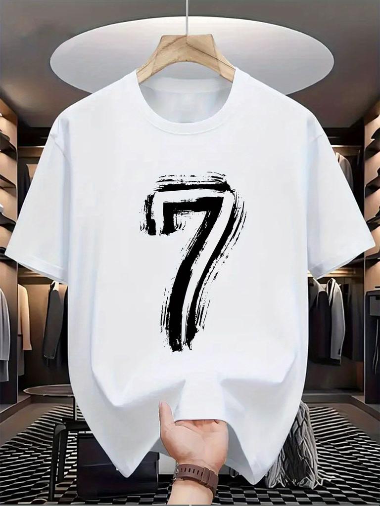 Summer Unisexs 100 Cotton Casual Loose Digital 7Pattern Printed Comfortable Sports Round Neck Short Sleeve Tshirt Top